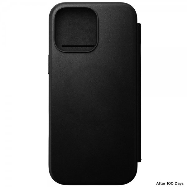 Nomad iPhone 16 Pro Max Etui Modern Leather Folio Svart
