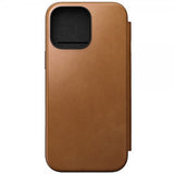 Nomad iPhone 16 Pro Max Etui Modern Leather Folio English Tan