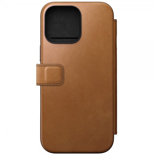 Nomad iPhone 16 Pro Max Etui Modern Leather Folio English Tan
