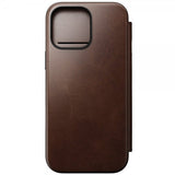 Nomad iPhone 16 Pro Max Etui Modern Leather Folio Horween Rustic Brown