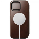 Nomad iPhone 16 Pro Max Etui Modern Leather Folio Horween Rustic Brown