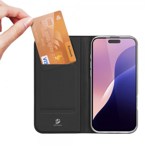 Dux Ducis iPhone 16 Pro Max Etui Skin Pro Series Svart