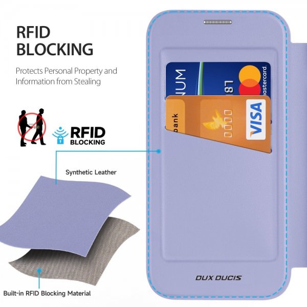 Dux Ducis iPhone 16 Pro Max Etui Skin X Pro Series Kickstand MagSafe Lilla