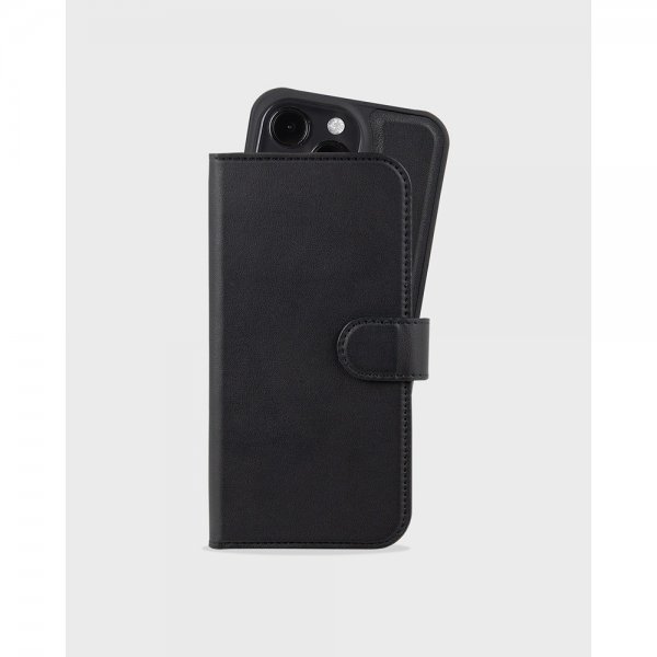 holdit iPhone 16 Pro Max Etui Wallet Case Magnet Plus Svart