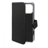 Celly iPhone 16 Pro Max Etui Wally Wallet Case Svart