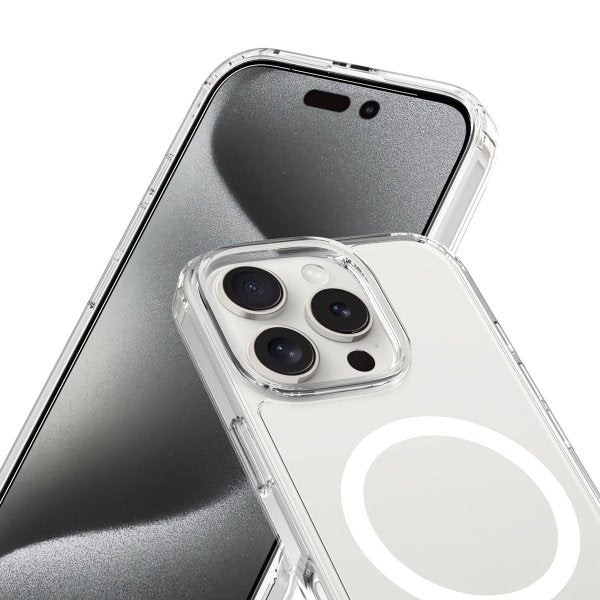 Rvelon iPhone 16 Pro Max Deksel TPU MagSafe Transparent