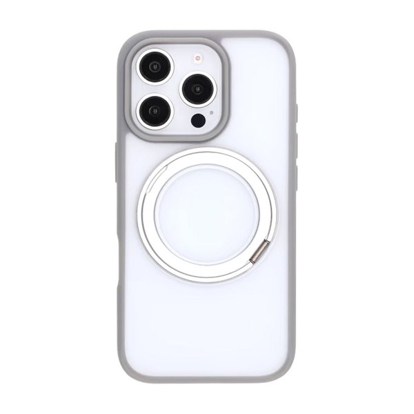 iPhone 16 Pro Max Deksel Roterbart Stativ Grå