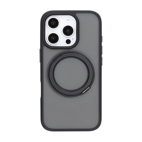 iPhone 16 Pro Max Deksel Roterbart Stativ Svart