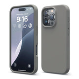 Rvelon iPhone 16 Pro Max Deksel Silikon Grå