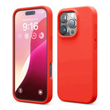 Rvelon iPhone 16 Pro Max Deksel Silikon Rød