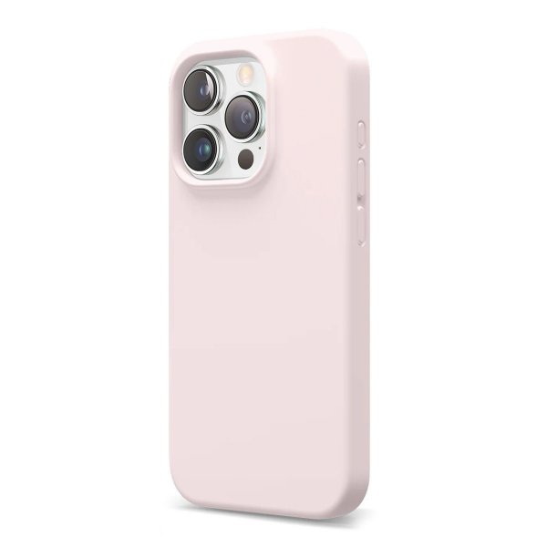 Rvelon iPhone 16 Pro Max Deksel Silikon Rosa