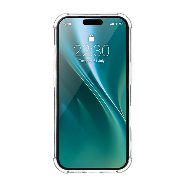 iPhone 16 Pro Max Deksel Kortholder Støtsikker Transparent