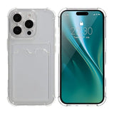 iPhone 16 Pro Max Deksel Kortholder Støtsikker Transparent