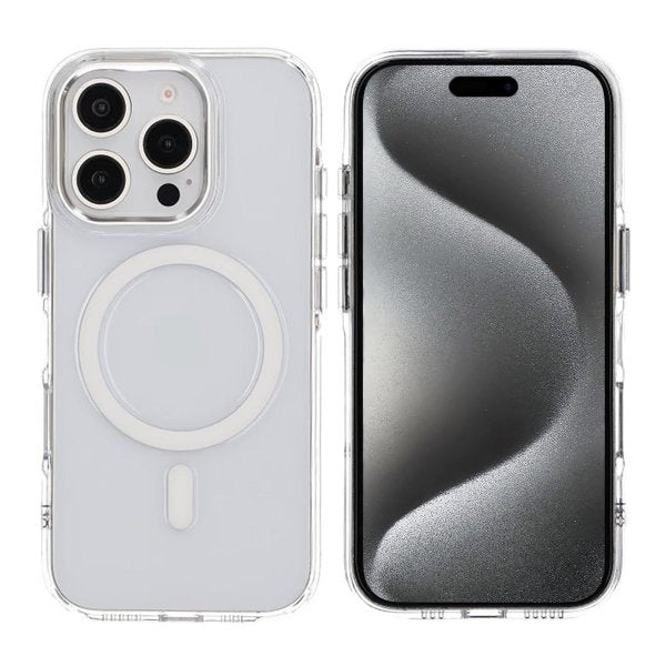 Rvelon iPhone 16 Pro Max Deksel Kamerastøtfanger MagSafe Transparent
