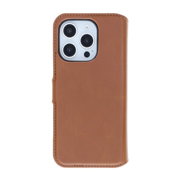 Rvelon iPhone 16 Pro Max Etui Detachable Wallet Case Brun