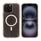 Rvelon iPhone 16 Pro Max Deksel Glitter MagSafe Gull