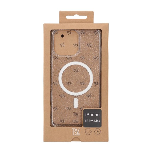 Rvelon iPhone 16 Pro Max Deksel Glitter MagSafe Hvit