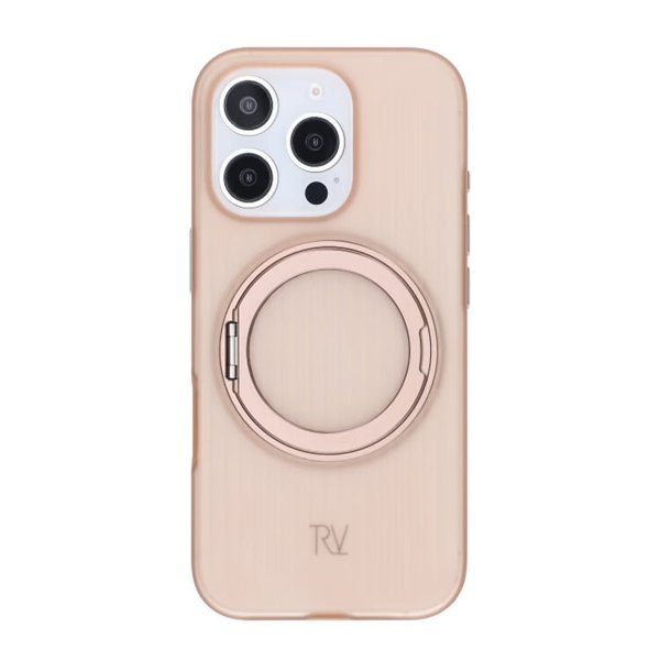 Rvelon iPhone 16 Pro Max Deksel Roterbart Stativ Hvit