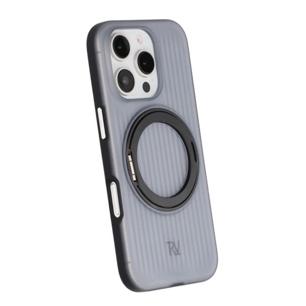 Rvelon iPhone 16 Pro Max Deksel Roterbart Stativ Svart