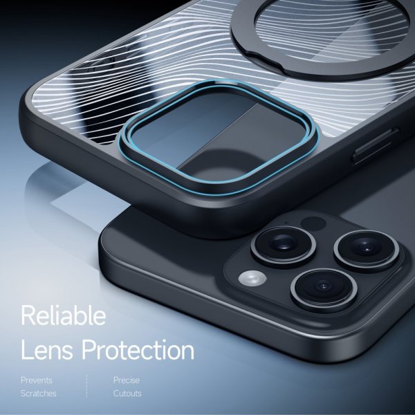 Dux Ducis iPhone 16 Pro Max Deksel Aimo Series MagSafe Kickstand Svart