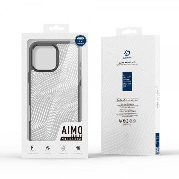 Dux Ducis iPhone 16 Pro Max Deksel Aimo Series Svart