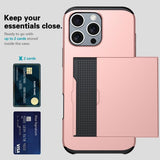 iPhone 16 Pro Max Deksel Card Slide Rosegull