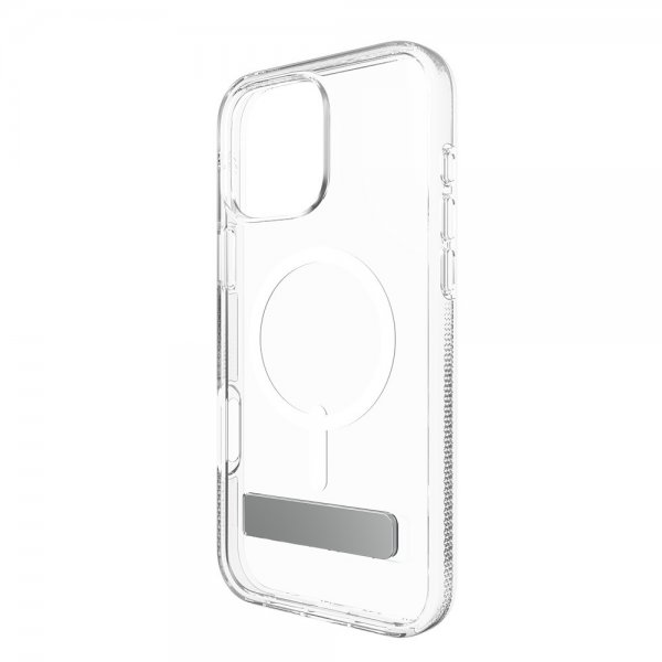 Zagg iPhone 16 Pro Max Deksel Crystal Palace Snap Kickstand Transparent