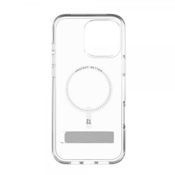 Zagg iPhone 16 Pro Max Deksel Crystal Palace Snap Kickstand Transparent