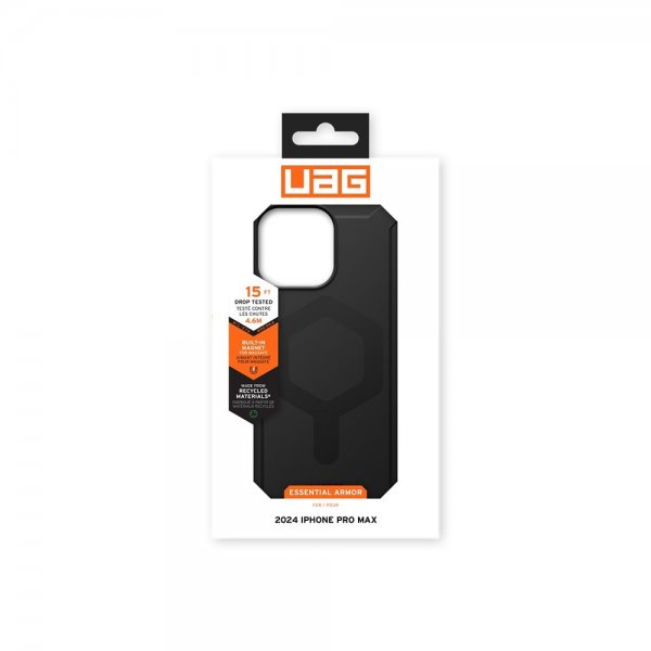 Urban Armor Gear (UAG) iPhone 16 Pro Max Deksel Essential Armor MagSafe Svart