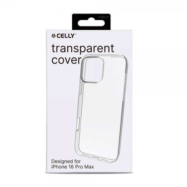 Celly iPhone 16 Pro Max Deksel GELSKIN Klar