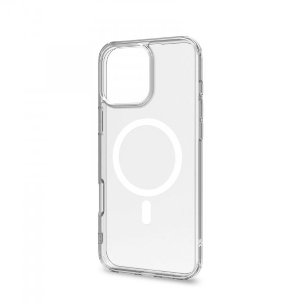 Celly iPhone 16 Pro Max Deksel GELSKINMAG MagSafe Klar Hvit