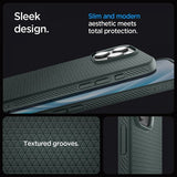 Spigen iPhone 16 Pro Max Deksel Liquid Air Abyss Green