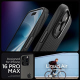 Spigen iPhone 16 Pro Max Deksel Liquid Air Matte Black
