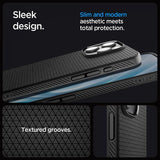 Spigen iPhone 16 Pro Max Deksel Liquid Air Matte Black