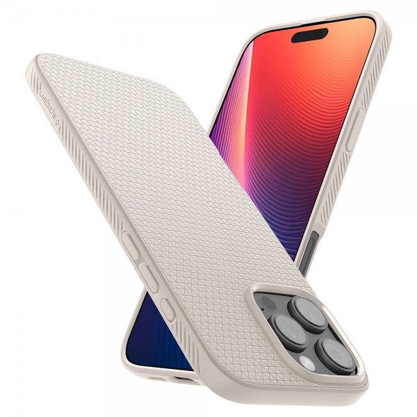 Spigen iPhone 16 Pro Max Deksel Liquid Air Natural Titanium