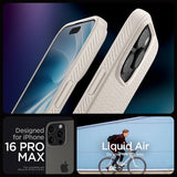 Spigen iPhone 16 Pro Max Deksel Liquid Air Natural Titanium
