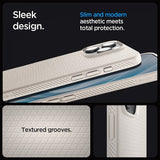 Spigen iPhone 16 Pro Max Deksel Liquid Air Natural Titanium