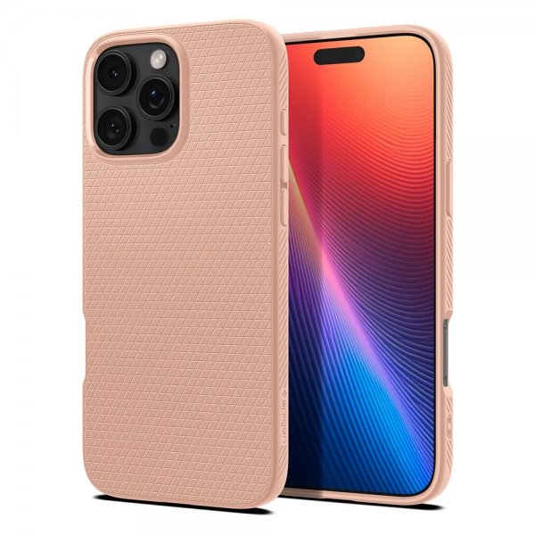 Spigen iPhone 16 Pro Max Deksel Liquid Air Rose Titanium