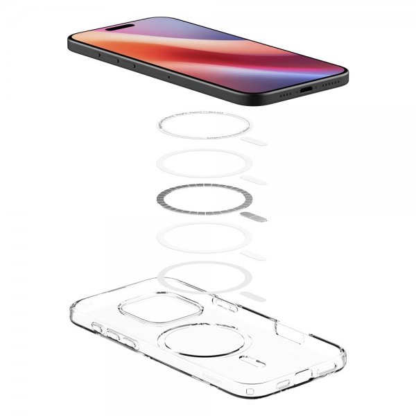 Spigen iPhone 16 Pro Max Deksel Liquid Crystal MagFit Crystal Clear