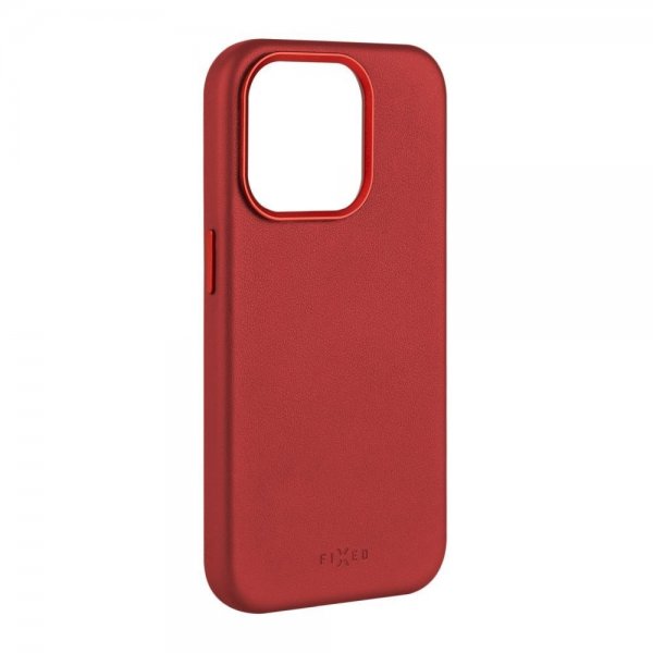 Fixed iPhone 16 Pro Max Deksel MagLeather Rød