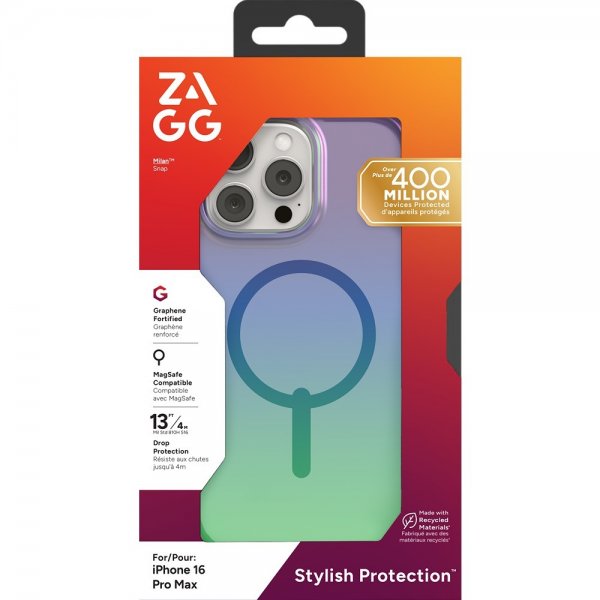 Zagg iPhone 16 Pro Max Deksel Milan Snap Raven Feather