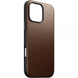 Nomad iPhone 16 Pro Max Deksel Modern Leather Case Brun