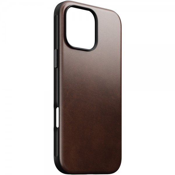 Nomad iPhone 16 Pro Max Deksel Modern Leather Case Horween Rustic Brown