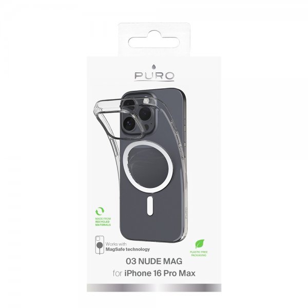 Puro iPhone 16 Pro Max Deksel Nude Mag Transparent