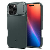 Spigen iPhone 16 Pro Max Deksel Optik Armor MagFit Abyss Green
