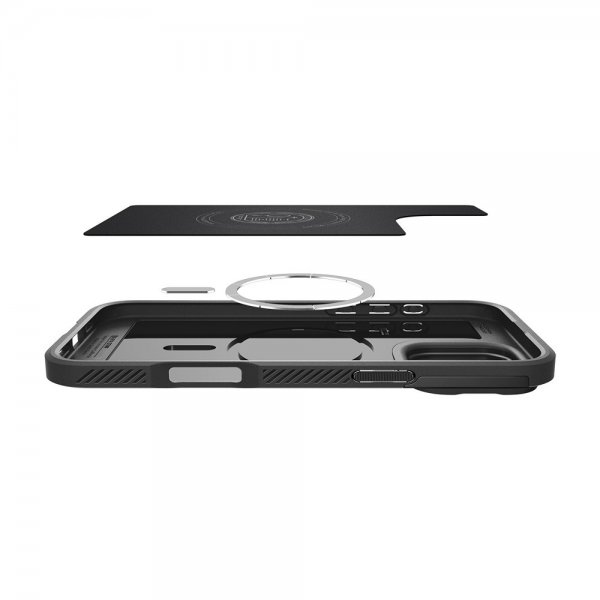 Spigen iPhone 16 Pro Max Deksel Optik Armor MagFit Svart