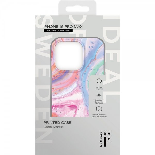 Ideal of Sweden iPhone 16 Pro Max Deksel Printed Case MagSafe Pastel Marble