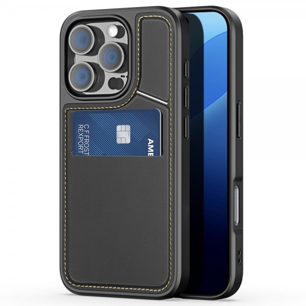 Dux Ducis iPhone 16 Pro Max Deksel Rafi II Series MagSafe Svart