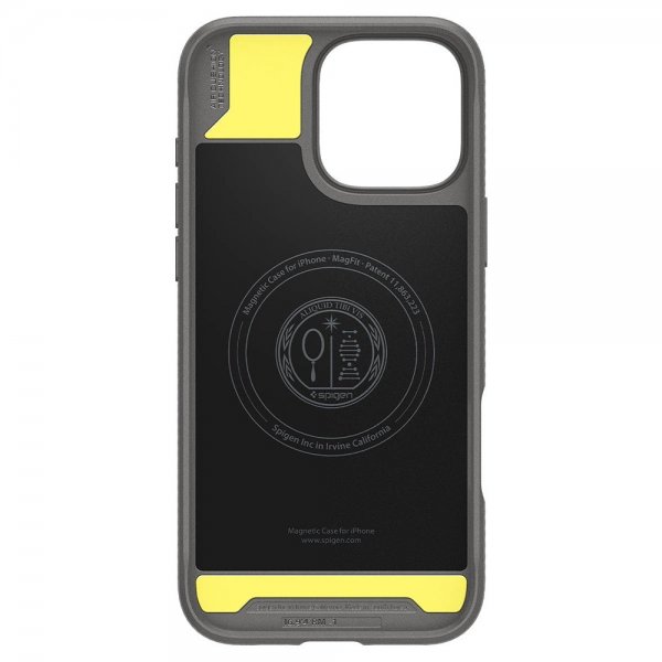 Spigen iPhone 16 Pro Max Deksel Rugged Armor MagFit Grå
