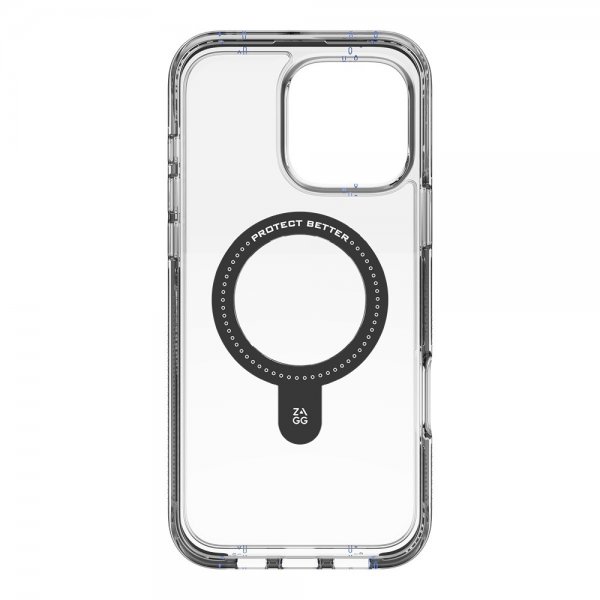 Zagg iPhone 16 Pro Max Deksel Santa Cruz Snap Ring Stand Svart